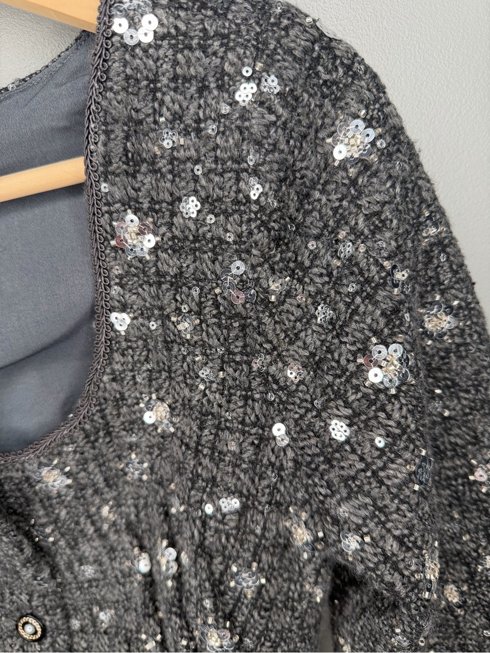 ASTR the Label Carolyn Sequin Tweed Jacket - Picture 9 of 13